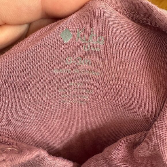 Kyte Baby Romper PJs with Snaps 0-3 months Dusty Pink Includes Hat - Picture 7 of 10